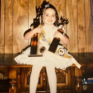1985 Lilac Pageant Dress with Hair clip & Hat